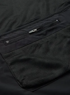 Active Black Hooded Windbreaker Jacket L