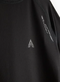 Active Black Printed Logo T-Shirt M