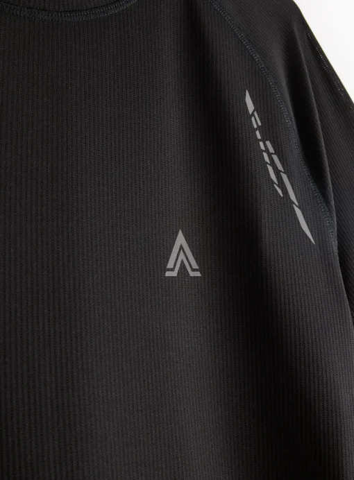 Active Black Printed Logo T-Shirt M