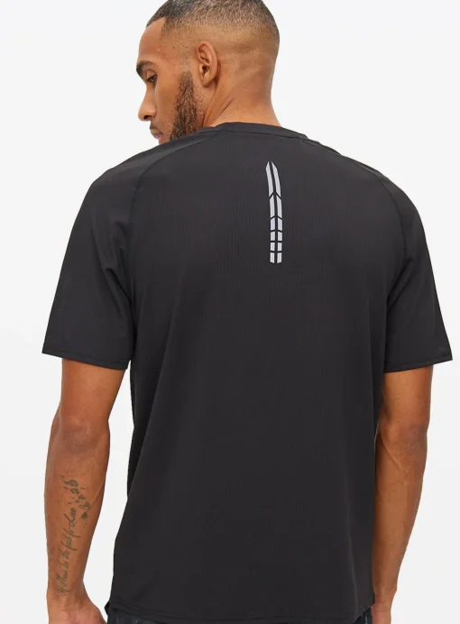 Active Black Printed Logo T-Shirt M