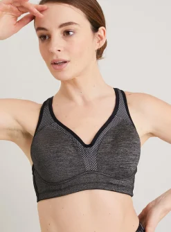 A-DD Active Grey High Impact Sports Bra - 38E