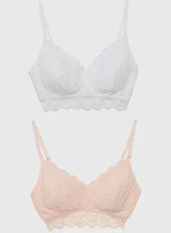 A-E MATERNITY Lace Supersoft Nursing Bras 2 Pack 32DD