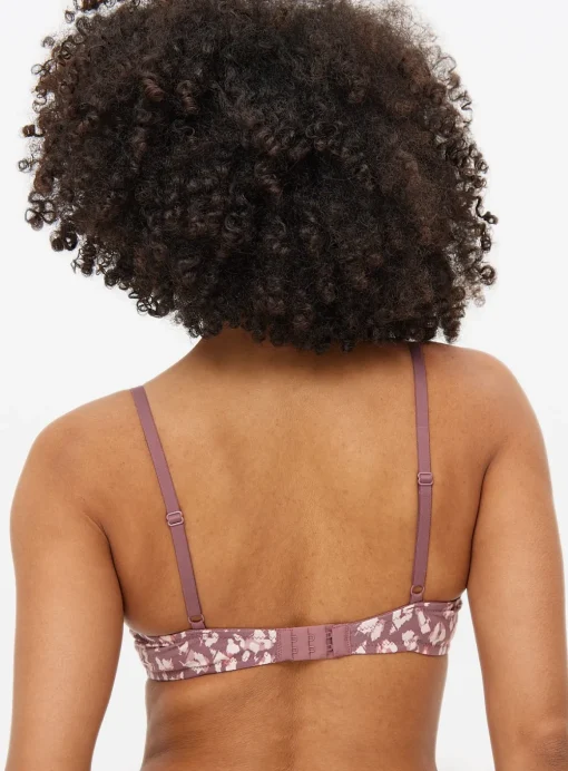 Animal Print & Plain Padded T-Shirt Bra 3 Pack 36DD