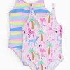 Animal Print & Wavy Print Swimsuit 2 Pack 1.5-2 years