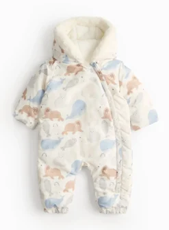 Arctic Animal Printed Heavyweight Snowsuit 12-18 months