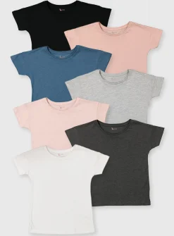 Assorted Short Sleeve T-Shirts 7 Pack 6 years