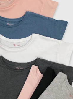 Assorted Short Sleeve T-Shirts 7 Pack 6 years