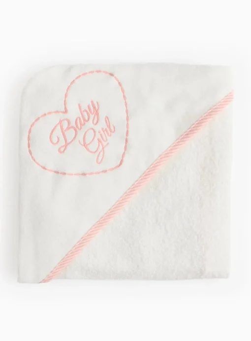 Baby Girl Hooded Towel One Size