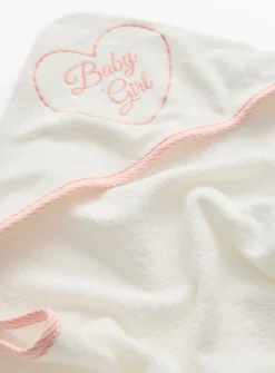 Baby Girl Hooded Towel One Size