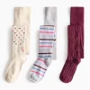 Bear & Stripe Print Tights 3 Pack 7-8 years