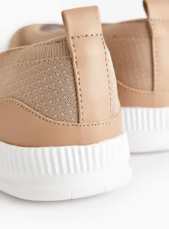 Beige Knitted Ballerina Shoes 6
