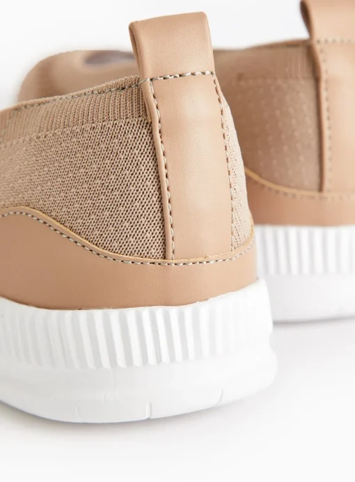 Beige Knitted Ballerina Shoes 6
