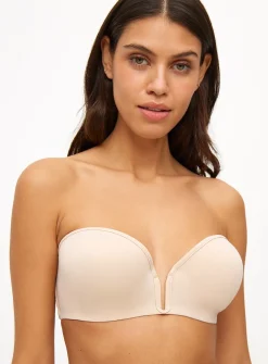 Beige Plunge Multiway Moulded Bra 32B