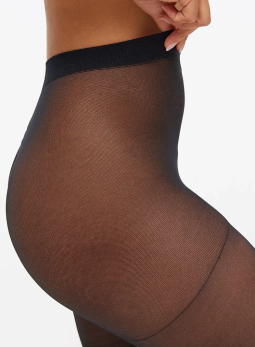Black 15 Denier Ladder Resistant Tights 5 Pack M