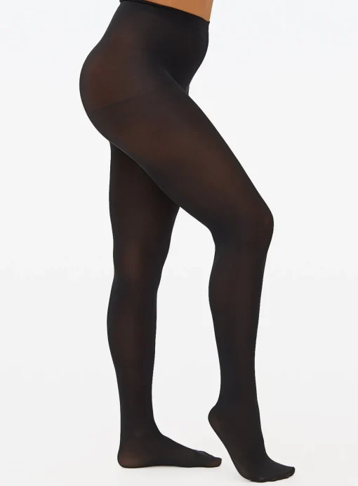 Black 80 Denier Opaque Tights 3 Pack L