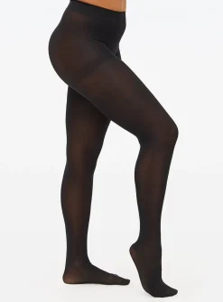 Black 60 Denier Silky Opaque Tights 2 Pack XL