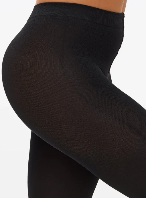 Black 200 Denier Supersoft Opaque Tights XL