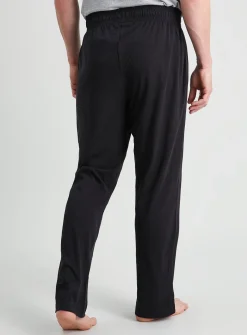 Black & Charcoal Jersey Pyjama Bottoms 2 Pack XL