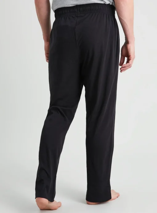Black & Charcoal Jersey Pyjama Bottoms 2 Pack XL