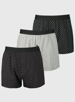 Black & Grey Boxers 3 Pack XXXL