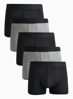 Black & Grey Hipsters 5 Pack XXXXL