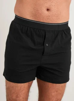 Black & Grey Jersey Boxers 3 Pack M