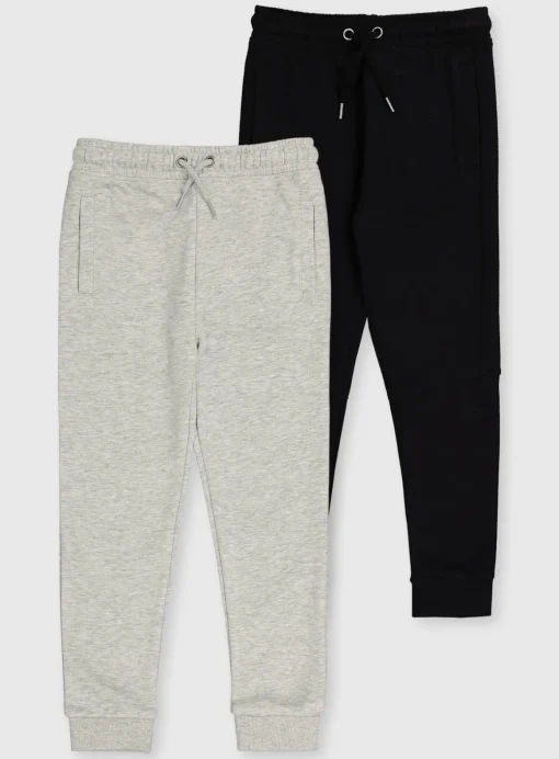 Black & Grey Joggers 2 Pack - 5 years