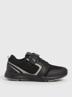 Black & Grey Knitted Trainers 8 Infant