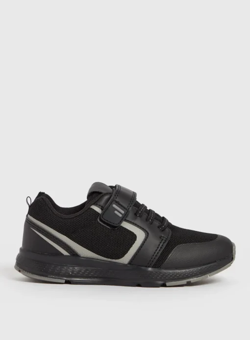 Black & Grey Knitted Trainers 8 Infant