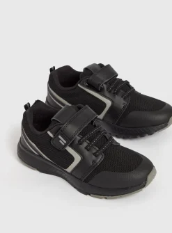 Black & Grey Knitted Trainers 8 Infant
