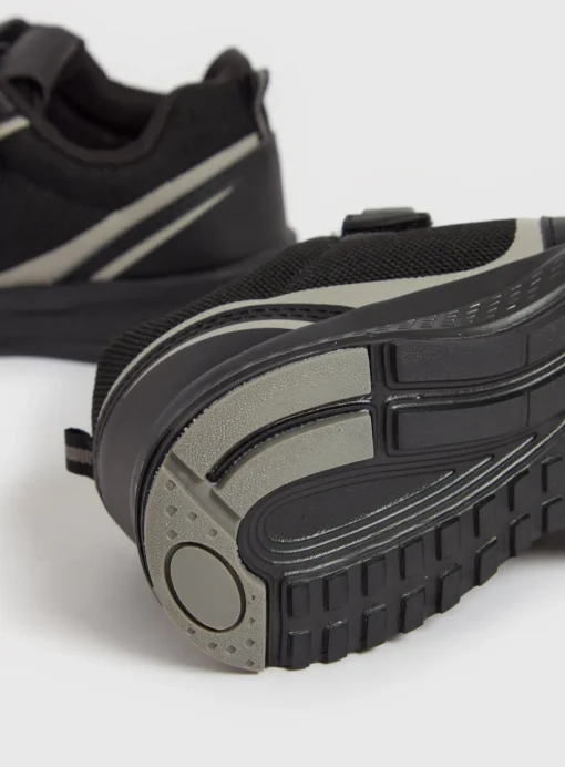 Black & Grey Knitted Trainers 8 Infant