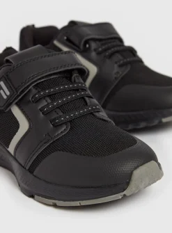 Black & Grey Knitted Trainers 8 Infant