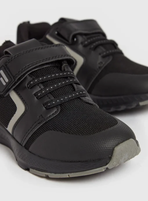 Black & Grey Knitted Trainers 8 Infant