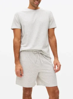 Black & Grey Neppy Pyjama Shorts 2 Pack XXL