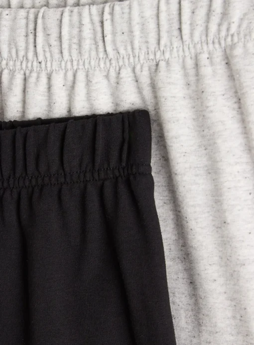 Black & Grey Neppy Pyjama Shorts 2 Pack XXL