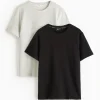 Black & Grey Pyjama T-Shirt 2 Pack S