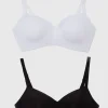 Black & White T-Shirt Balcony Bra 2 Pack 32DD