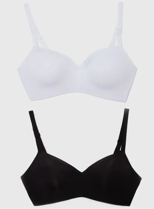 Black & White T-Shirt Balcony Bra 2 Pack 32DD