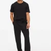 Black and Grey Marl Pyjama Bottoms 2 Pack L