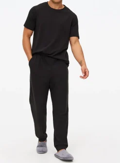 Black and Grey Marl Pyjama Bottoms 2 Pack L