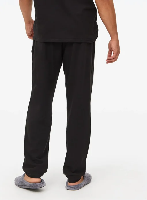 Black and Grey Marl Pyjama Bottoms 2 Pack L