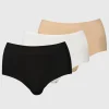 Black, Beige & White No VPL Full Knickers 3 Pack 24
