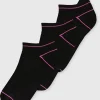 Black Blister Resist Trainer Sock 3 Pack 4-8