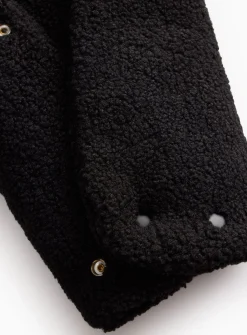 Black Borg Fleece Pram Hand Muffs One Size