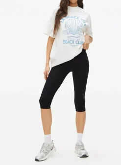 Black Capri Leggings 2 Pack M