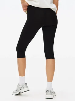 Black Capri Leggings 2 Pack M