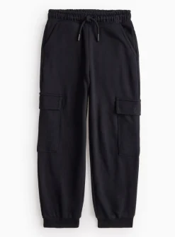 Black Cargo Oversized Joggers 5 years