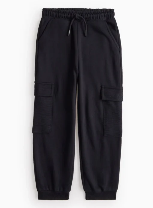 Black Cargo Oversized Joggers 5 years