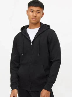 Black Classic Zip-Through Hoodie M