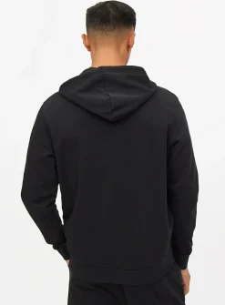 Black Classic Zip-Through Hoodie M